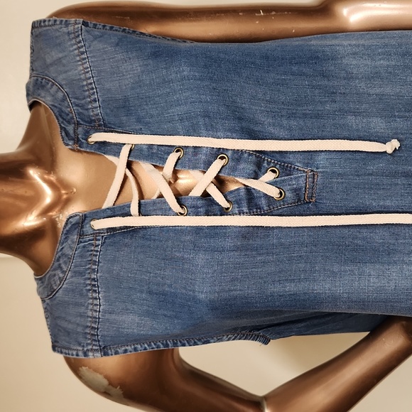 Chelsea & Theodore Girl Next Door Demin Dress - Picture 2 of 5